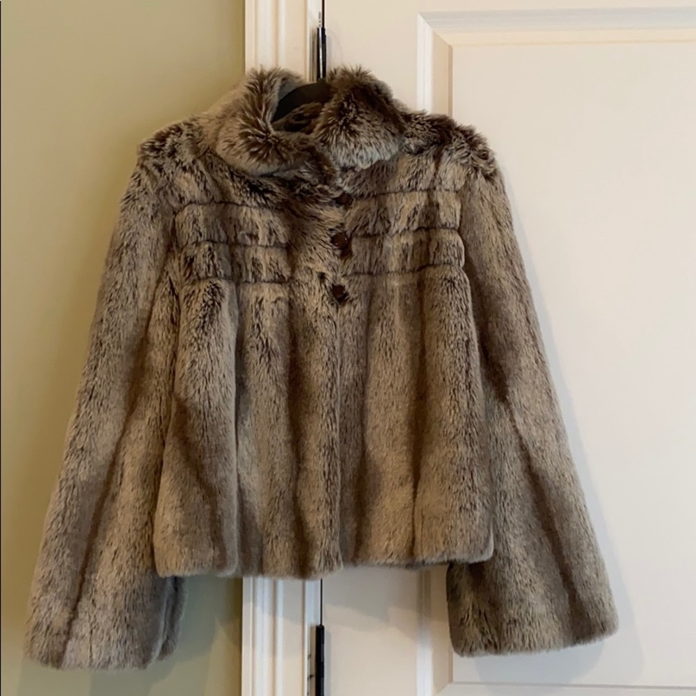 Faux fur jacket